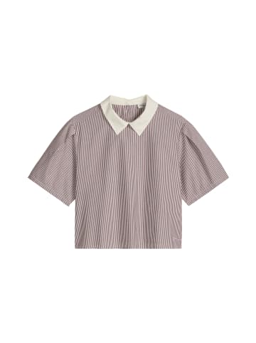 Marc O'Polo DENIM Streifenbluse relaxed in Dark Red