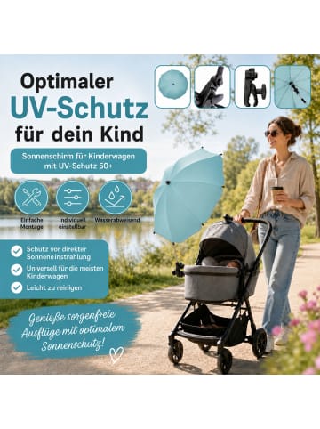 fillikid Sonnenschirm Standard UV-Schutz 50+ ​Exklusiv in Ocean Blue