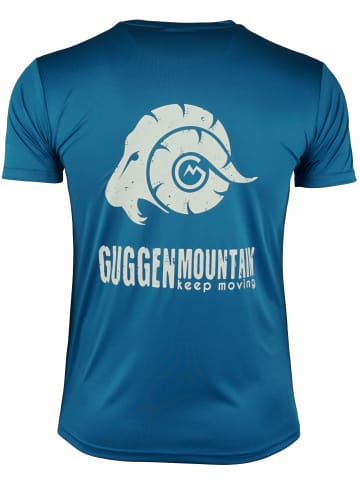 GUGGEN MOUNTAIN Funktionsshirt Uni in Blau