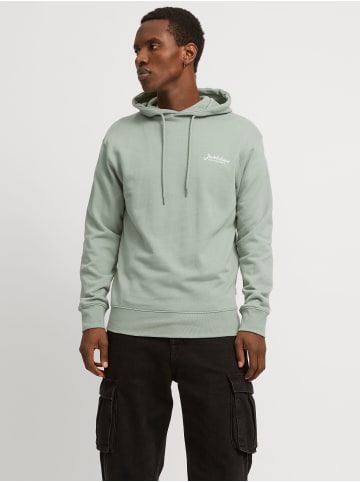 Jack & Jones Kapuzenpullover mit Kordelzug und Logostickerei in Pastell-Grün