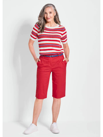 GOLDNER Kurzgröße:  Komfortable Sommerhose CARLA in rot