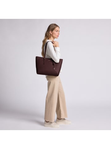 Lazarotti Bologna Leather Shopper Tasche Leder 35 cm in burgundy