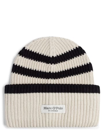 Marc O'Polo Mütze in beige schwarz - 0002