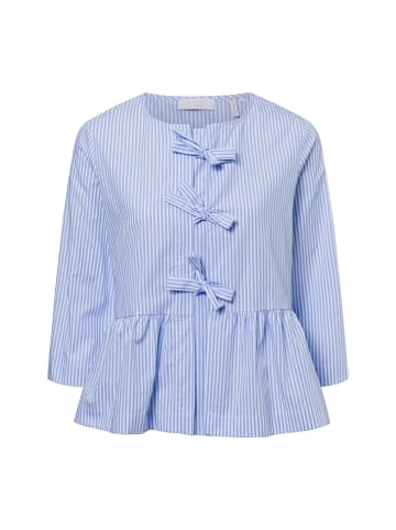 Rich & Royal Bluse in hellblau weiß