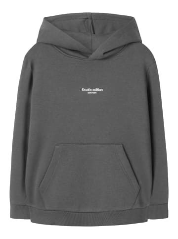 name it Hoodie NKMBRODY LS NREG SWEAT WH BRU in lava smoke