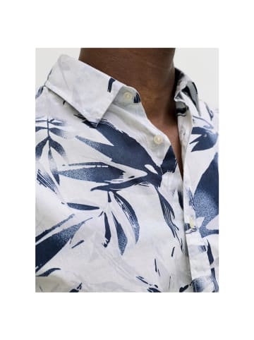 Jack & Jones Halbarmhemd in Cloud Dancer