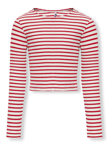 KIDS ONLY Langarmshirt KOGNELLA STRIPED L/S O-NECK TOP in equestian red
