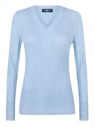 JIMMY SANDERS Pullover Mit V-Ausschnitt in Babyblau