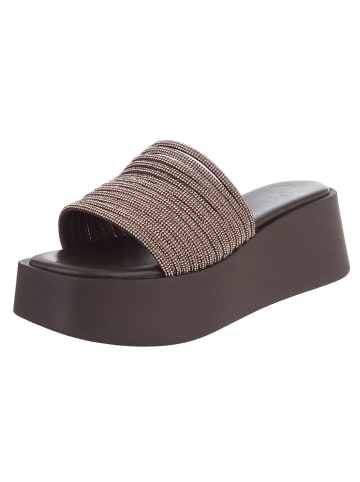 Ital-Design Sandale & Sandalette in Braun und Bronze