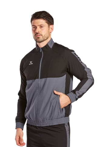 erima Herren Six Wings Präsentationsjacke in slate grey/schwarz