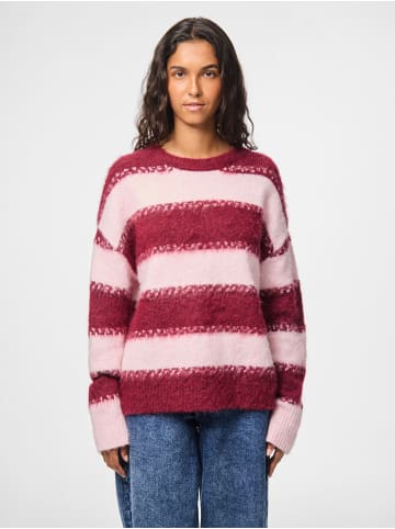 Pieces Pullover in Beet Red