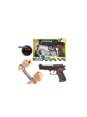 Toi-Toys Polizei Pistole mit Handschellen in mehrfarbig