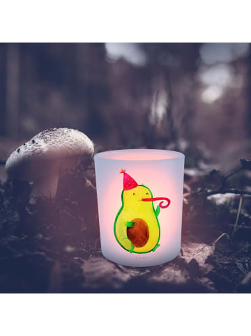 Mr. & Mrs. Panda Kerzenhalter Avocado Party Zeit ohne Spruch in Transparent
