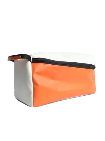7CLOUDS Kulturbeutel Keil 7.1 in orange-white