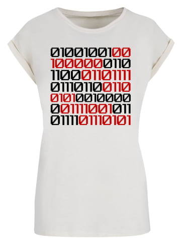 F4NT4STIC T-Shirt I love you Binary Code Valentinstag in Whitesand