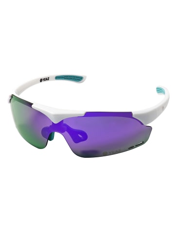 YEAZ SUNUP magnet-sport-sonnenbrille in mattweiß