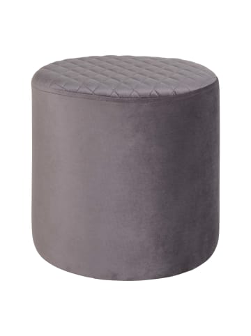 House Nordic Pouf EJBY Grau Samt