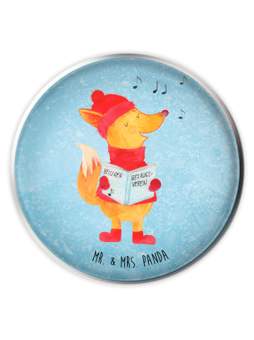 Mr. & Mrs. Panda Waschbecken Abfluss Fuchs Sänger ohne Spruch in Eisblau