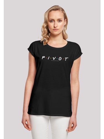 F4NT4STIC T-Shirt 'FRIENDS TV Serie Pivot Logo  BLK' in schwarz