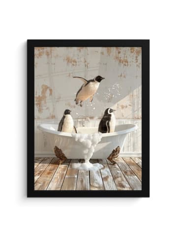 MuchoWow Poster mit Leiste Pinguine  (BxH)