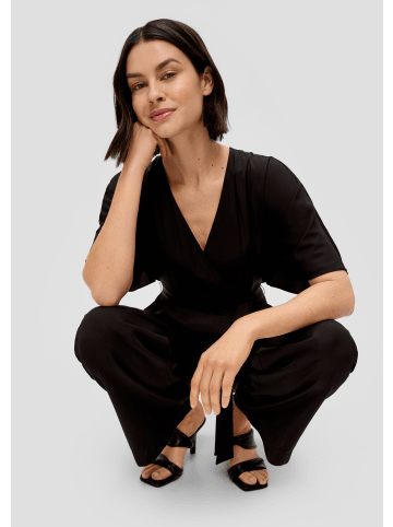 s.Oliver BLACK LABEL Overall lang in Schwarz