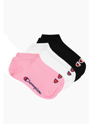 Champion Socken Sneaker Socks 3pk in 395 - prism pink