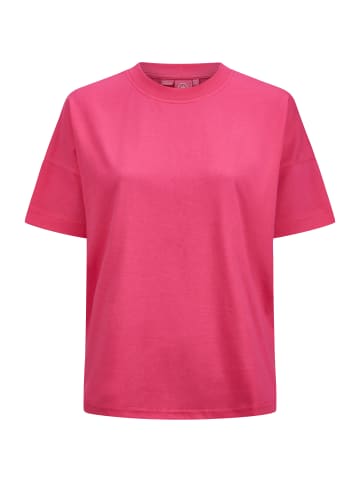 Salzhaut Rundhals T-Shirt für Damen in pink