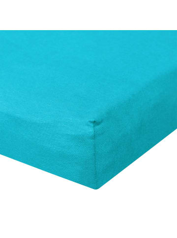 Traumschlaf Spannbettlaken De-Luxe in aqua