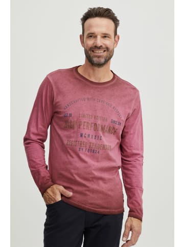 FQ1924 Langarmshirt FQEmilio 21900454-ME  Langarmshirt mit Schriftzug in Rot
