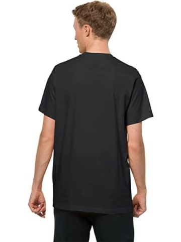 Jack Wolfskin Rundhals T-Shirt für Herren in schwarz