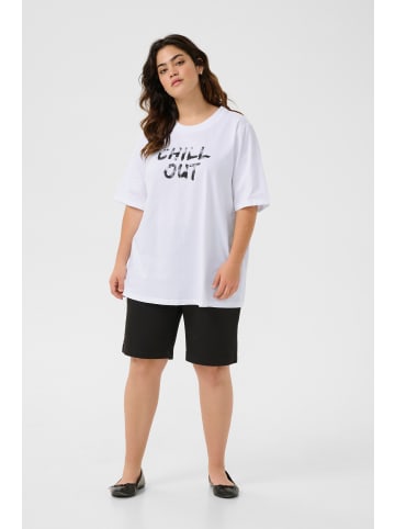 KAFFE curve T-shirt KCviola Loose fit in Optical White