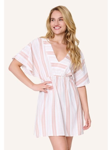 Linga Dore Linga Dore Tunik in Beige Streifen