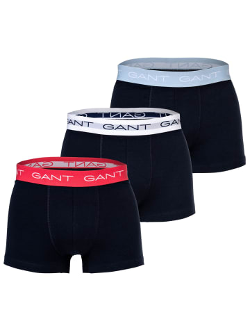 Gant Boxershort 3er Pack in Schwarz/Weiß/Rot/Blau