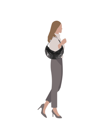 Replay Schultertasche 34 cm black