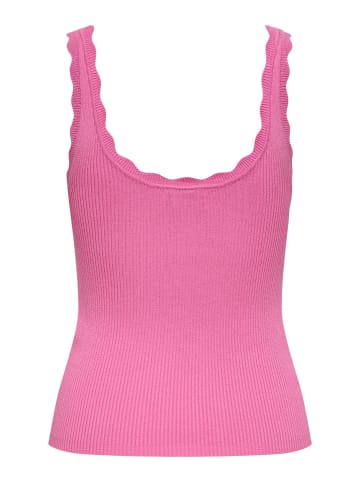 JDY Tanktop 'Nanna Scallop' in Pink