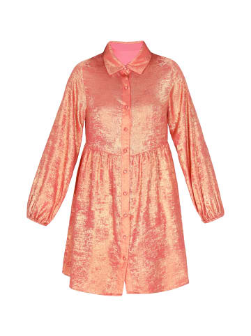 faina Women Dress in Pink Metallic