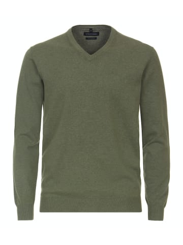 CASAMODA Pullover mit V-Ausschnitt uni 004430 in Grün