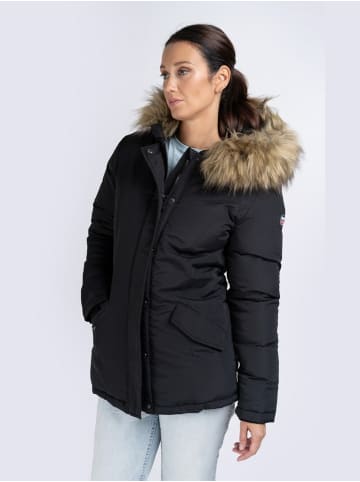 Lonsdale Winterjacke "Kimmeridge" in Schwarz