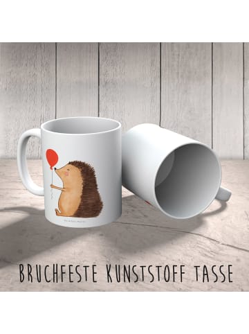 Mr. & Mrs. Panda Kaffeebecher Igel Luftballon ohne Spruch in Weiß