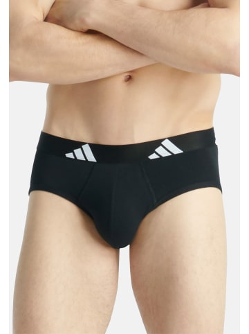Adidas Sportswear Slip / Unterhose Active Flex Cotton in Schwarz Mix