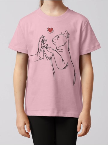 wat? Apparel T-Shirt Cathand in Rosa
