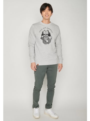 GreenBomb Sweatshirt Nature Never Stop in Heidekraut Grau