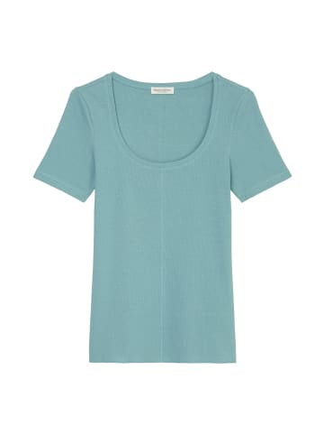 Marc O'Polo Ripp-T-Shirt regular in soft teal