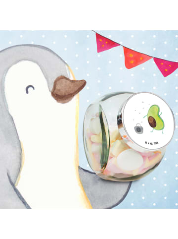 Mr. & Mrs. Panda Vorratsbehälter Avocado Tanzen ohne Spruch in Weiß