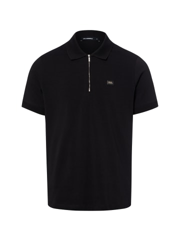 Karl Lagerfeld Poloshirt in schwarz