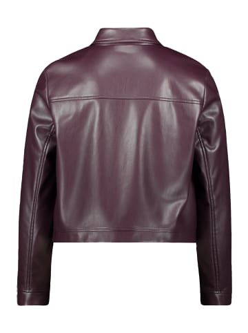 BETTY & CO Lederjacke langarm in Dark Aubergine