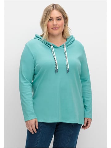 sheego Kapuzensweatshirt in aqua