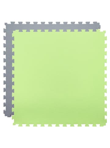 eyepower Trainingsmatte Puzzlematte Sportmatte 90x90x2cm Grau Grün grün