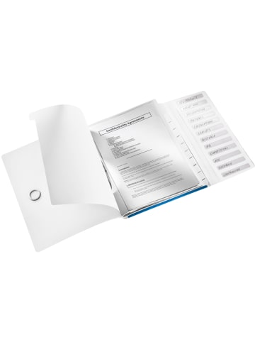 Leitz Ordnungsmappe Wow A4 12-teilig blau metallic