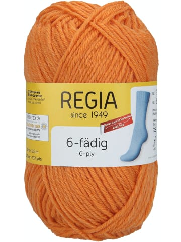 Regia Handstrickgarne 6-fädig Uni, 50g in Kürbis